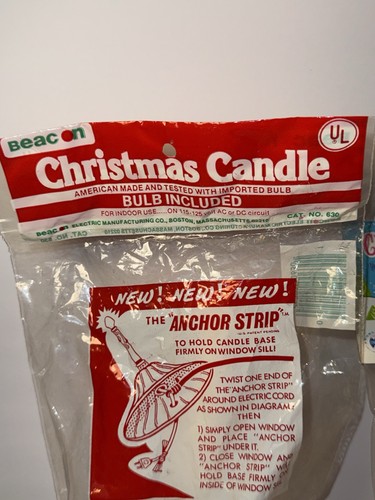 Juego de 5 velas eléctricas de Navidad vintage - Beacon/Noma - 1 paquete de estera de velas - Imagen 2 de 10
