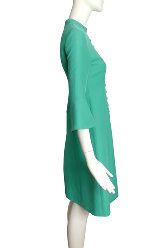 GUCCI- 2016 Green Wool Shift Dress, Size 2 - Picture 3 of 6