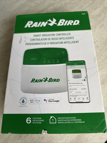 Rain Bird ARC6 6-Zone App Based Residential Irrigation Controller. New/Open Box - Picture 1 of 7