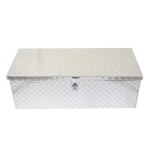 20 Inch Diamond Plate Aluminum Underbody Truck Tool Box with Keys T-Handle - Picture 3 of 9