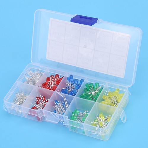 200Pcs 5 Color Assorted 3mm & 5mm LED Diodes Light Kit with Box - Picture 13 of 15