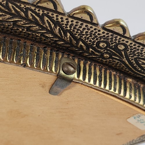 Antiguo ventilador de tocador de vidrio biselado mesa ornamentada francesa espejo Hollywood Regency - Imagen 10 de 15