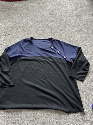Schein Curve 4XL Women s Black & Blue Shirt