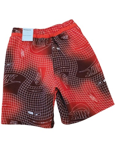 Nike Sportswear Boy (Kids) Picante Red AOP Club Fleece Shorts; Medium; NWT - Picture 2 of 4
