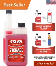 Versatile 32 oz. Fuel Stabilizer - Treats Up to 80 Gallons, Alcohol-Free