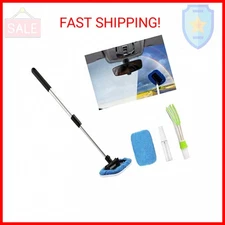 Car Windshield Cleaning Tool Kit Inside Window Cleaner Defogger Brush Microfiber
