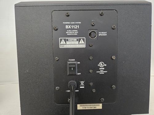 Altec Lansing BX1121 2.1 Stereo Lautsprechersystem mit Subwoofer getestet KOSTENLOSER VERSAND - Bild 8 von 19