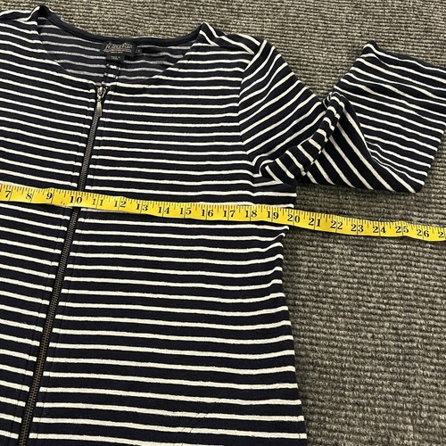 Pendleton Dress Womens Large Blue White Striped Zip Up Robe Cover Up - Picture 4 of 10