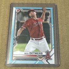 2021 BOWMAN PROSPECTS SKY BLUE #BP-26 REID DETMERS /499 Angels
