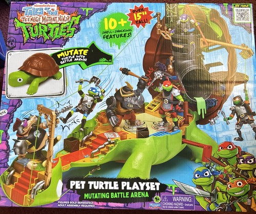 NEU 2025 Teenage Mutant Ninja Turtles Haustier Schildkröte Spielset Mutating Battle Arena - Bild 1 von 9