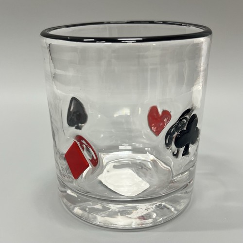 NEW Anthropologie Dupe POKER Icon Juice Glass Whiskey Cups VERY RARE - SET OF 2 - Picture 2 of 3