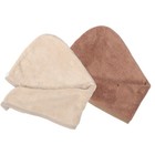  2 Stücke Super Absorbent Haartrocknungskappe Trockenes Haar Hut Handtuch Turban