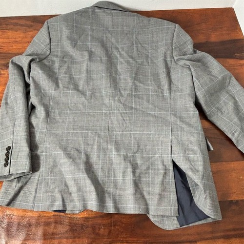 J.Crew Men's Plaid Sport Coat Gray Classic Fit 42S Formal Blazer - Picture 7 of 7
