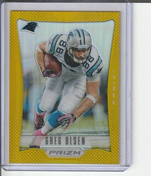 2012 Panini Prizm Greg Olsen Gold Refractor #’d 01/10 #30 Carolina Panthers SSP