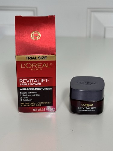 Loreal Revitalift Moisturizer Day Triple Power Anti-Aging Trial Size 0.5 oz - Picture 4 of 5