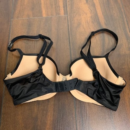 NWOT Victoria's Secret Transparent Black & Nude Lightly Lined Demi Bra Size 32D - Picture 2 of 6