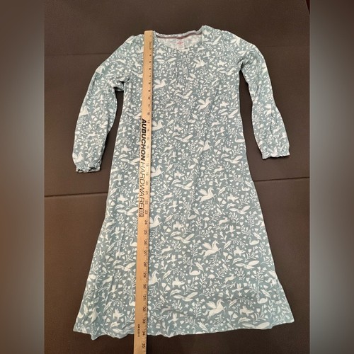 Mini Boden Nightgown Unicorn Owl Rabbit Flowers Print Long Sleeve Girls 9-10 - Picture 2 of 8