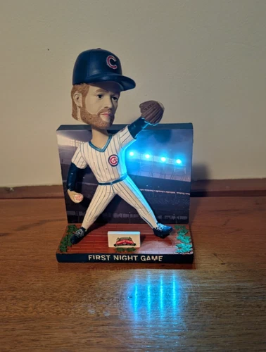 Chicago Cubs Rick Sutcliffe First Night Game Bobblehead MLB, Lights Work