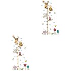 2 Pieces Tierwandaufkleber Wandabziehbilder Kinderzimmerdekoration