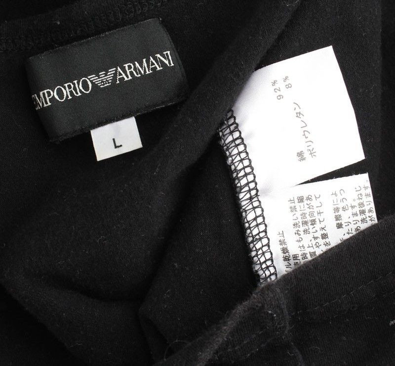 Armani Emporio Black Cotton Stretch Top L 26807187 | eBay Armani Emporio Black Cotton Stretch Top L 26807187 | eBay