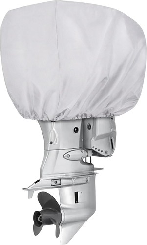 Boat Outboard Engine Cover Waterproof For 60-100HP Motor Silver - Picture 1 of 7