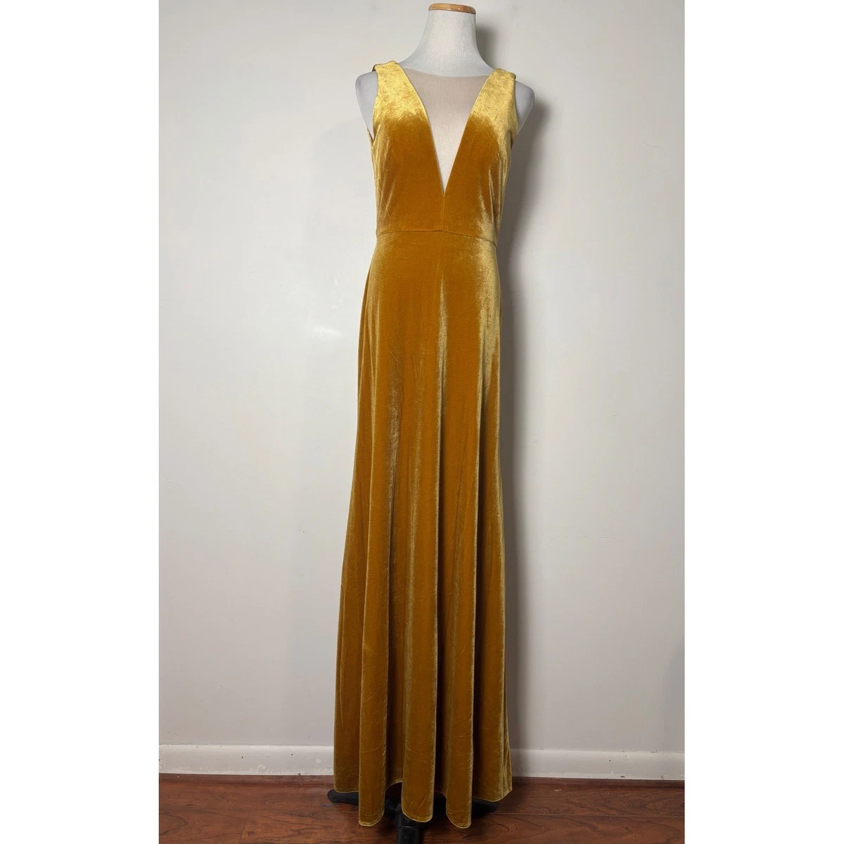 essense of australia bridesmaid dresses Long Formal Flutter Sleeves Bridesmaids Dress main image 1