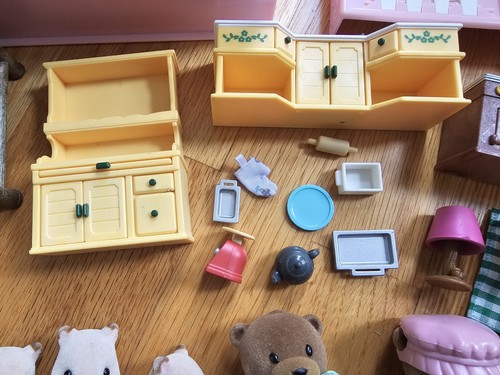 Lote Hámsters Osos Figuras Muebles Accesorios Callico Critters Lil Woodzees - Imagen 3 de 11