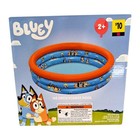 Bluey 40-Inch Kiddie Pool For Ages 2+ With 3 Inflatable Rings & 27-Gallon Capaci
