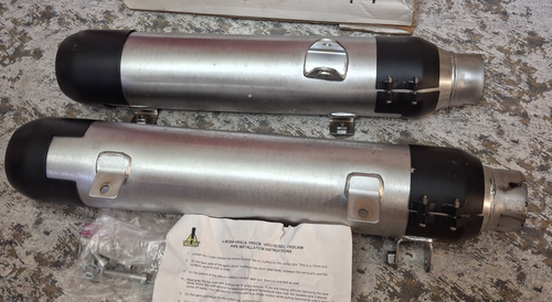 Genuine Harley Davidson V-Rod Night Rod Exhaust Muffler LH/RH 65096 65089 OEM - Foto 5 di 17