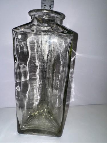 Mundgeblasene Glasformflasche Vase dreieckig Apothekerglas - Bild 2 von 6