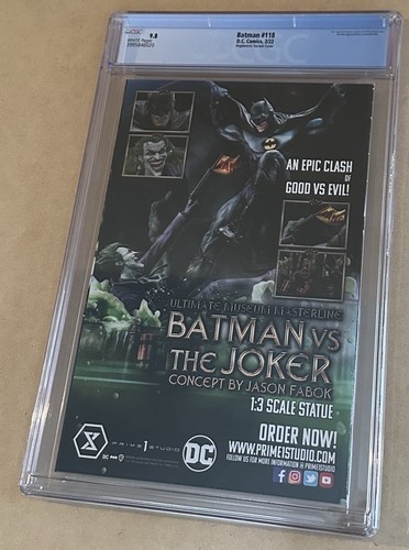 BATMAN #118 BOGDANOVIC Spider-Man Homage VARIANT 2022 CGC 9.8 (See Description) - Picture 7 of 7