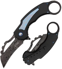 S-TEC Linerlock Assisted Folding Knife 3.25" Stainless Blade Aluminum Handle