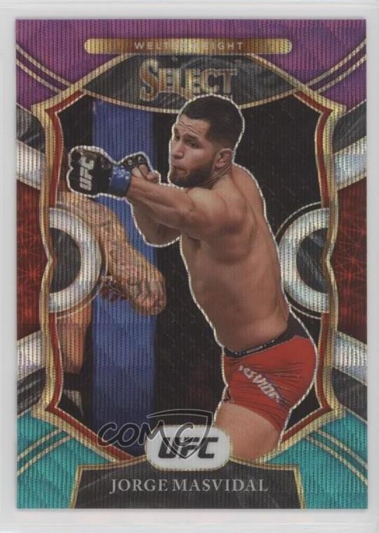 2021 Panini Select UFC Concourse Tri-Color Prizm Jorge Masvidal #55 03rx