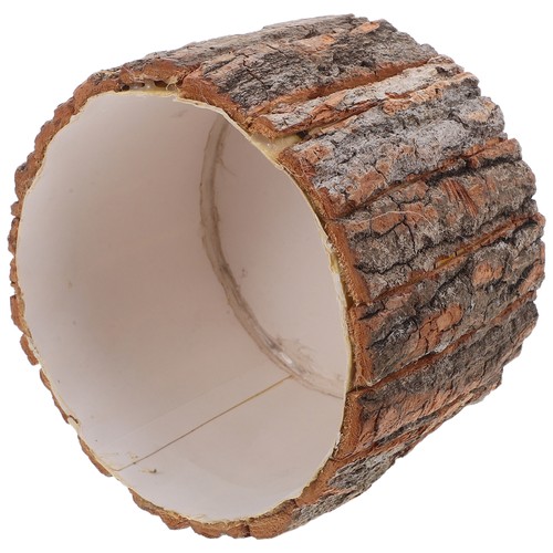 Bark Planter: Wood Plant Pot Container Rustic Wood Bark Buckets Flower - Picture 6 of 12
