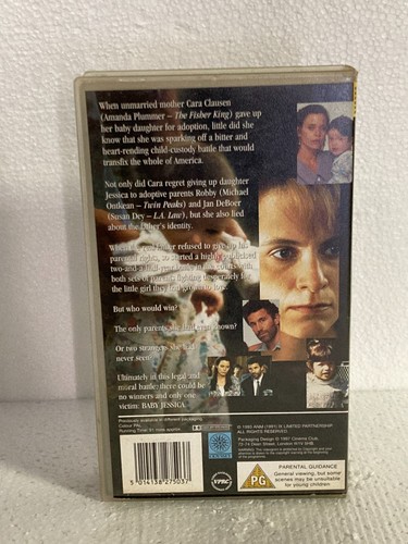 The War For Baby Jessica - VHS Tape PAL - Next Work Day Post - Picture 2 of 5