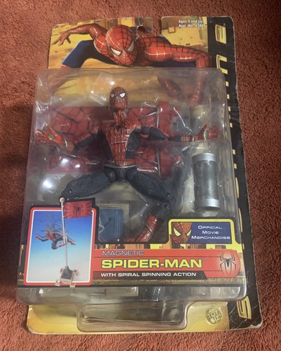 Spider-Man 2 Toybiz 2004 Magnetic SpiderMan Spiral Spinning Action Sealed