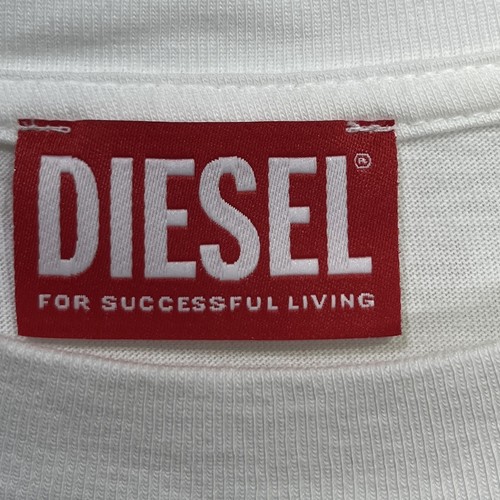 Diesel Men XXL Vintage Industry Denim Division T-Shirt White Luxury Stylish Used - Picture 4 of 6