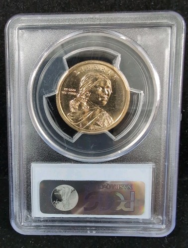 (2010) Native American PCGS MS64 Edge Error Missing Edge Lettering #4306 - Picture 3 of 3