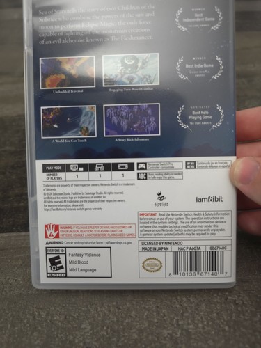 Sea of Stars (Nintendo Switch, 2024) CIB Completo Con Póster Probado Funciona - Imagen 13 de 17