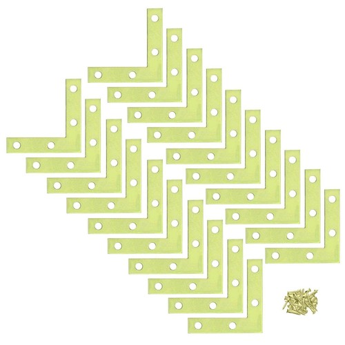 20 Pcs 2 inch "L" Steel Flat Corner Braces w/ Screw Pack LOT Right Angle Bracket