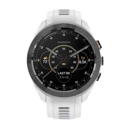 Garmin Approach S70, 42 mm Noir/Pêche avec Bracelet Silicone Blanc (010-02746-00) - Photo 10 sur 13