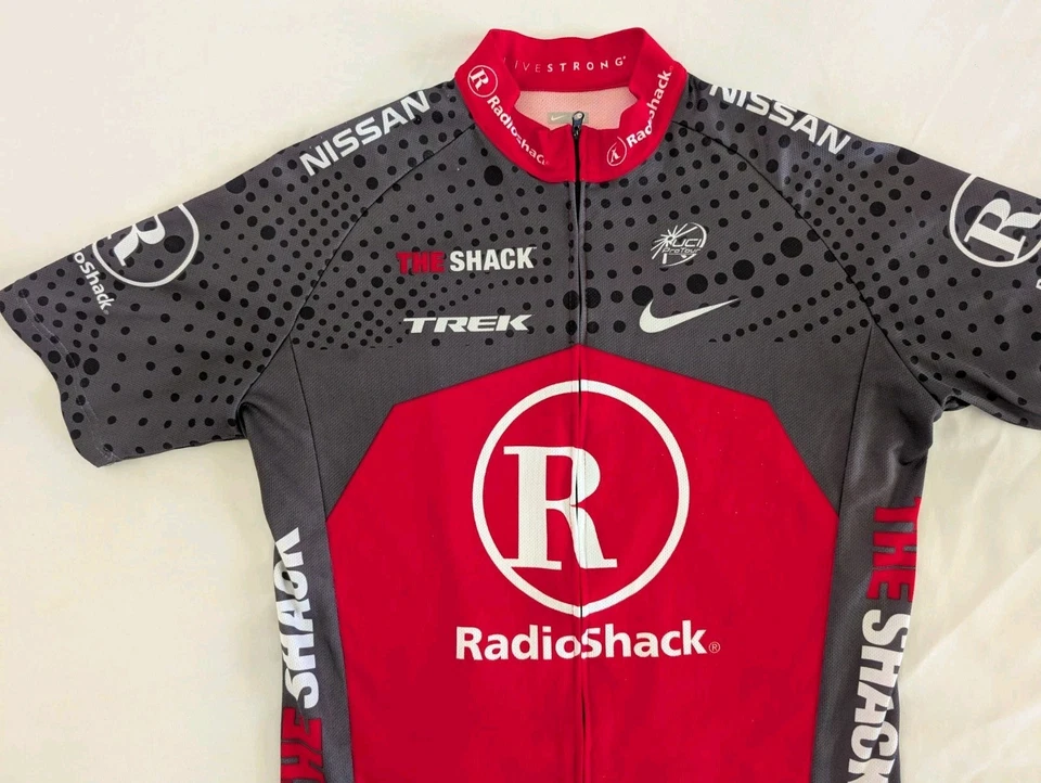 Camiseta deportiva de ciclismo Nike Trek Team Radioshack UCI Livestrong Pro Tour para hombre talla pequeña Foto 3 de 4