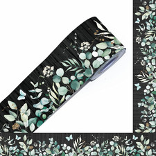 60 Feet Bulletin Board Borders, Greenery Straight Rolled Border Trim Board