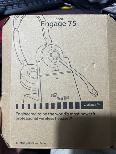 Jabra Engage 75 On-Ear DECT Stereo Headset Wireless Bluetooth Office - Photo 5/5
