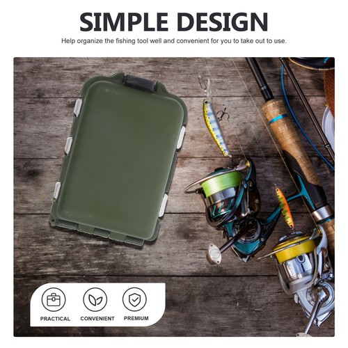 Caja de almacenamiento de pesca de 10 rejillas accesorios equipo organizador de plástico - Imagen 5 de 12