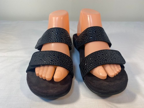 VIONIC Samoa Slide Sandals Women's Black Embelished Orthotic - US 8 - Picture 4 of 6