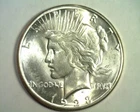 1923-S PEACE SILVER DOLLAR UNCIRCULATED UNC. NICE ORIGINAL COIN FROM BOBS COINS