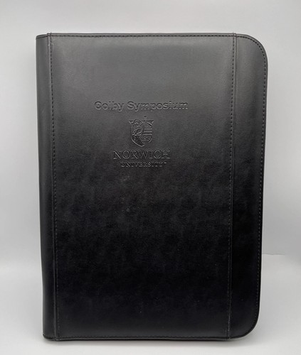 Norwich University Colby Symposium Seville Binder Business ZipUp Organizer w Pen