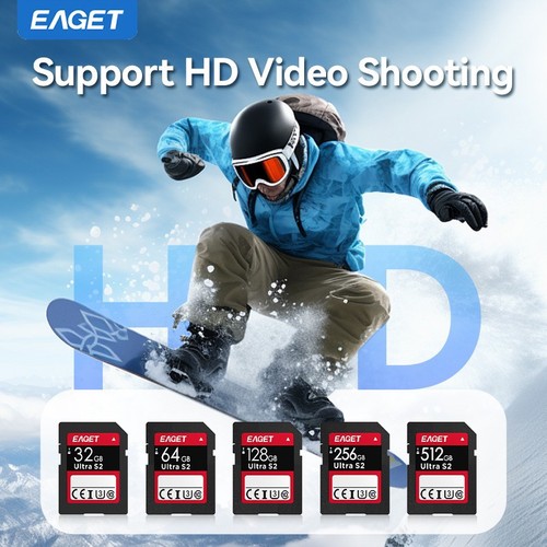 EAGET 32G 64G 128G 256G 512G 90MB/s High Speed Camera Memory Card - Picture 3 of 18
