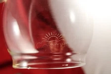 Vintage Coleman 242, 200A Green Pyrex Sunrise Logo Lantern Globe